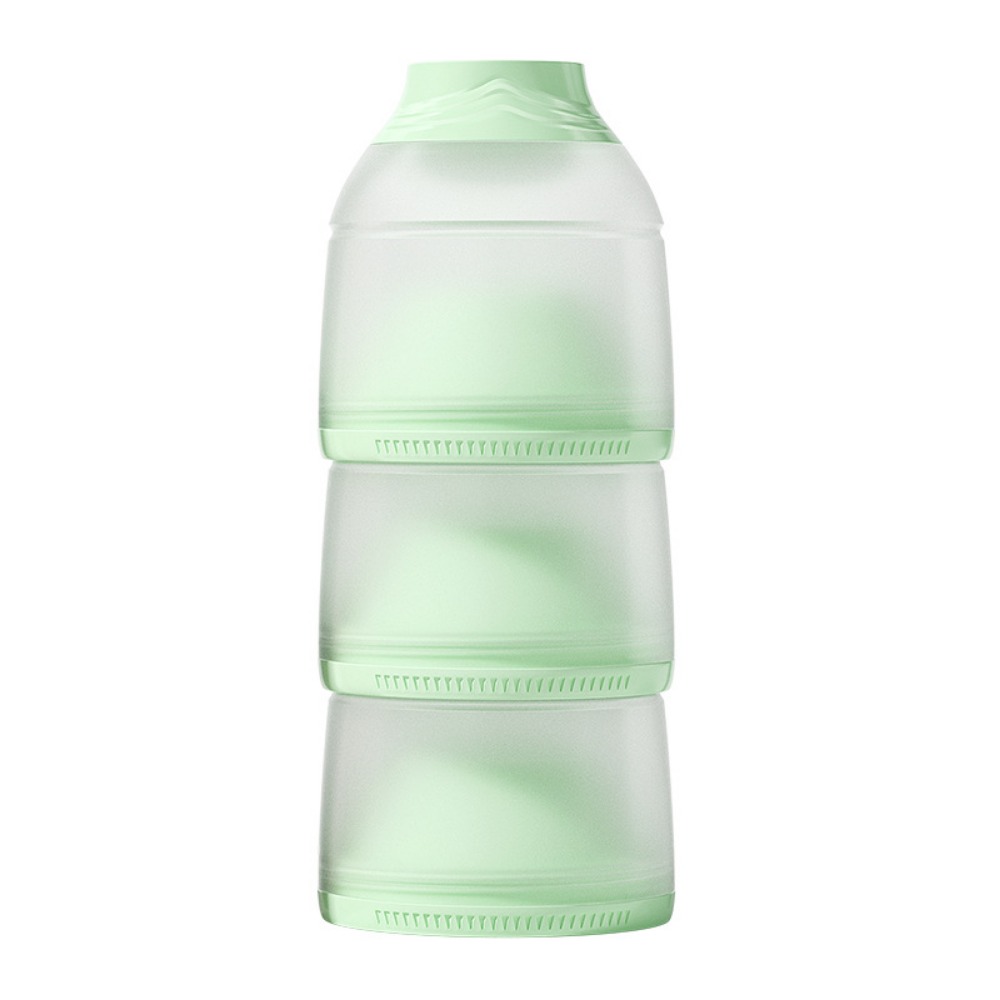Formula Dispenser Portable - 3 Katmanlı Bebek Süt Tozu Kutusu