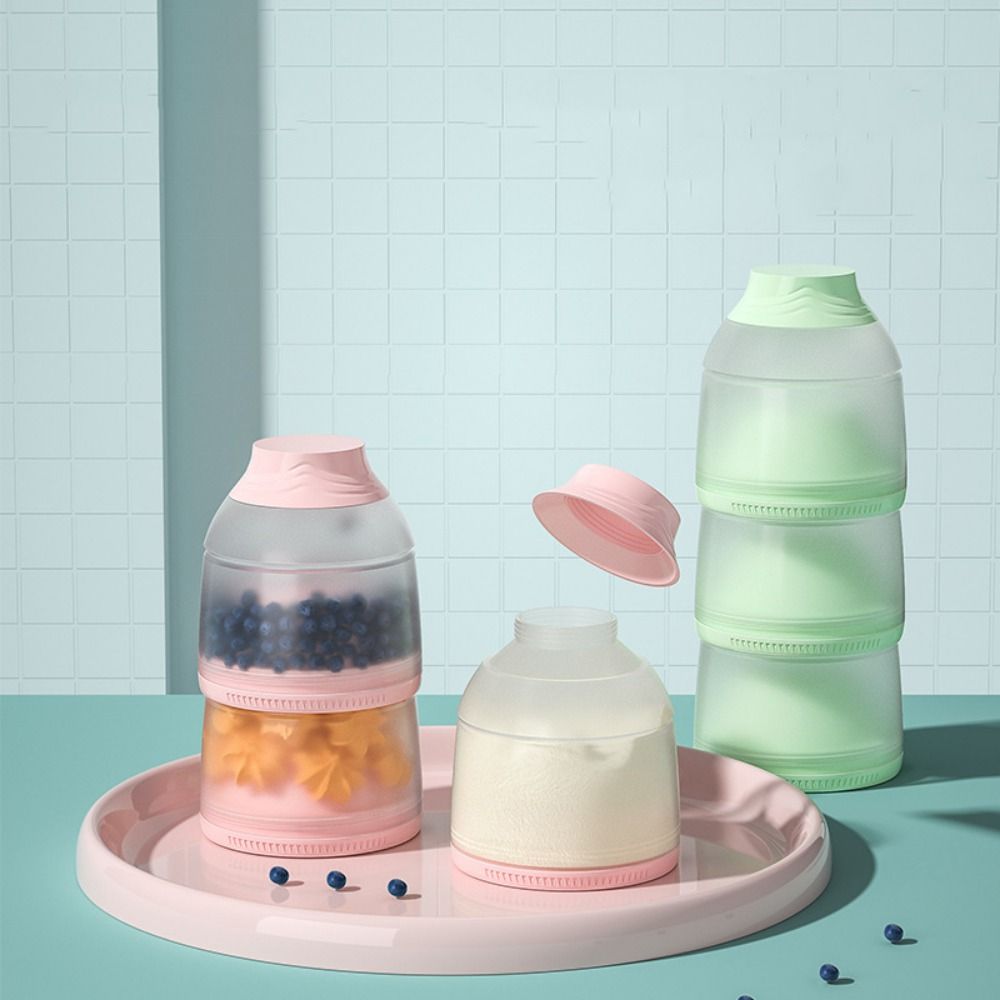 Baby Food Dispenser - 3 katmanlı bebek süt tozu kutusu