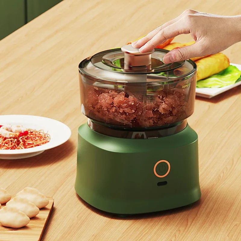 Baby Food With Meat - Mini Kıyma Makinesi Elektrikli Sarımsak Ezici