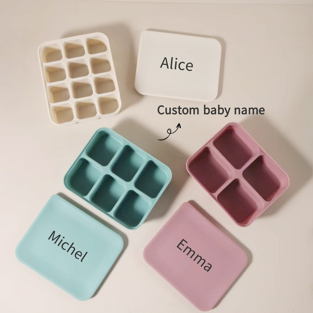 Freezer Tray Baby - İsimli Kişiselleştirilmiş Bebek Maması Dondurucu Tepsisi,