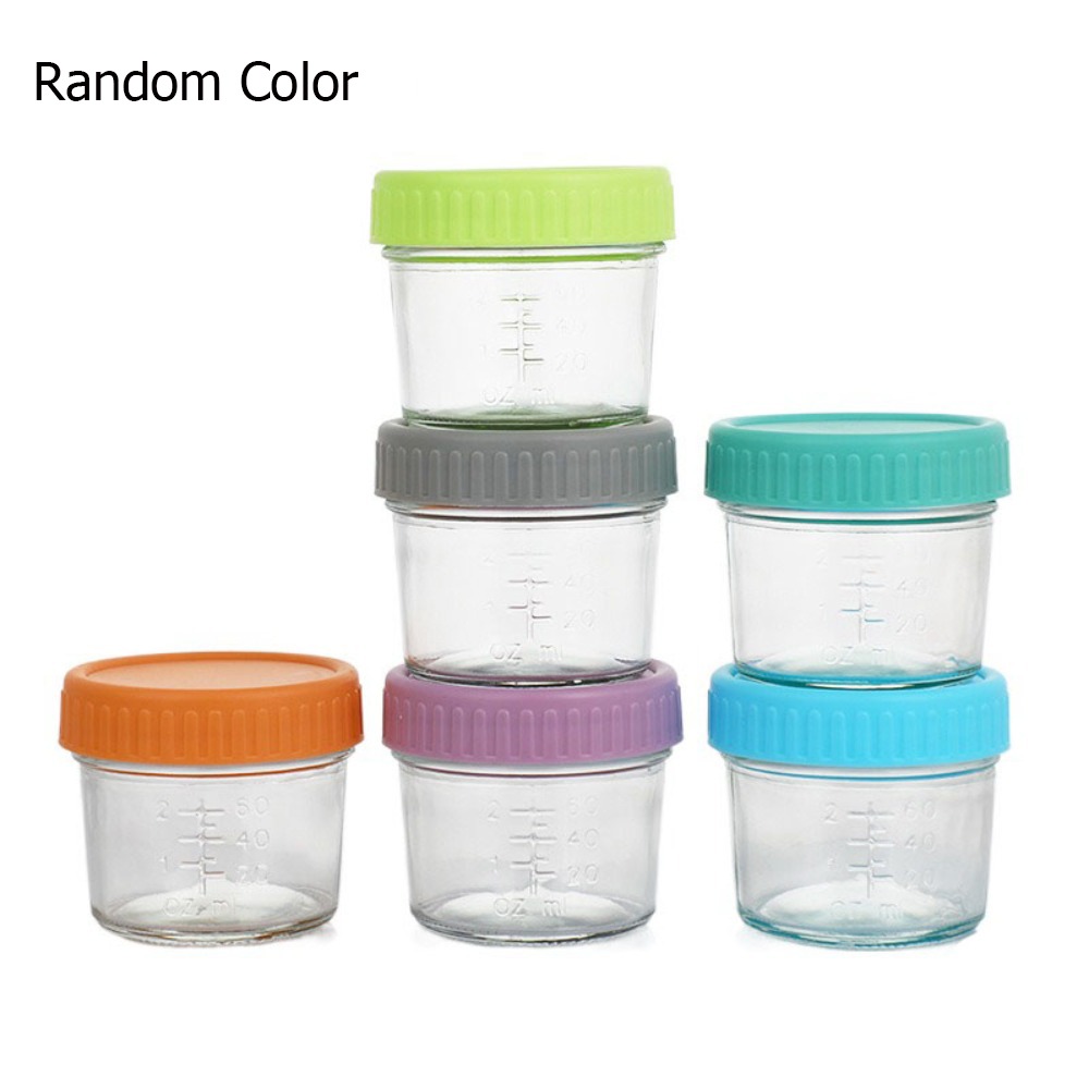 Baby Food Glass Jars - 6 adet çok amaçlı cam bebek