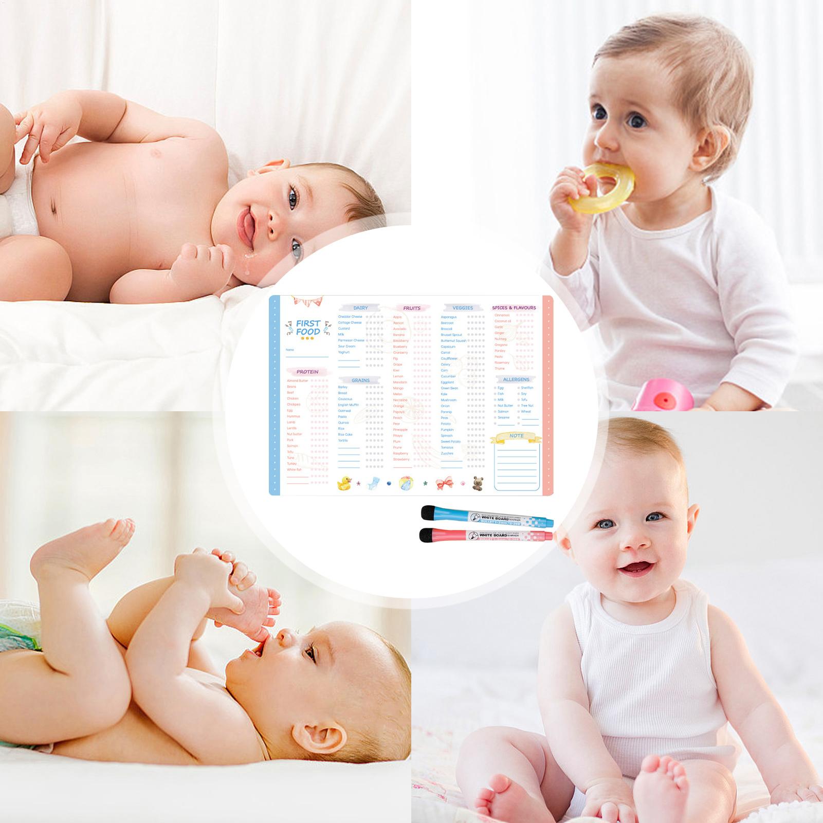 Baby Food Checklist - İlk Gıdalar Tablosu Manyetik Bebek İlk