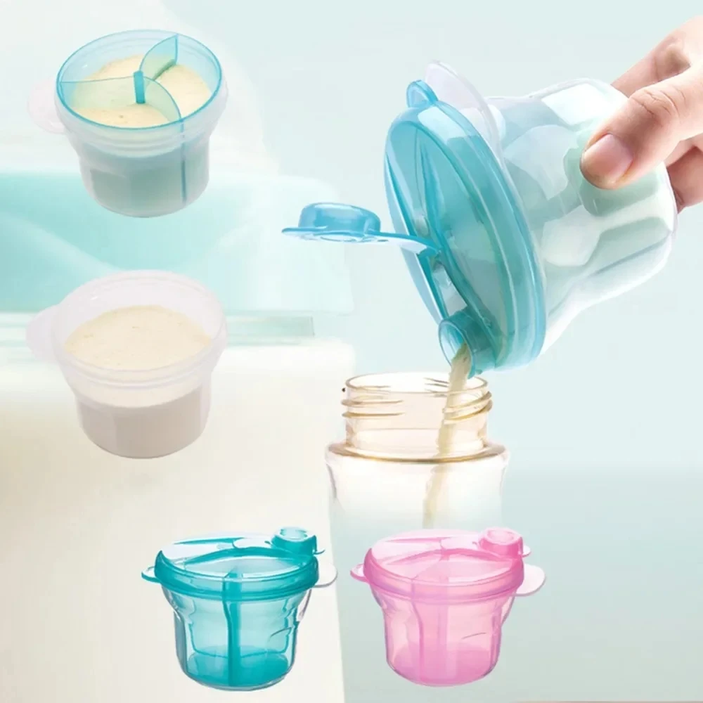 Baby Food Dispenser - Bebek Maması Saklama Kutuları 3 Bölmeli