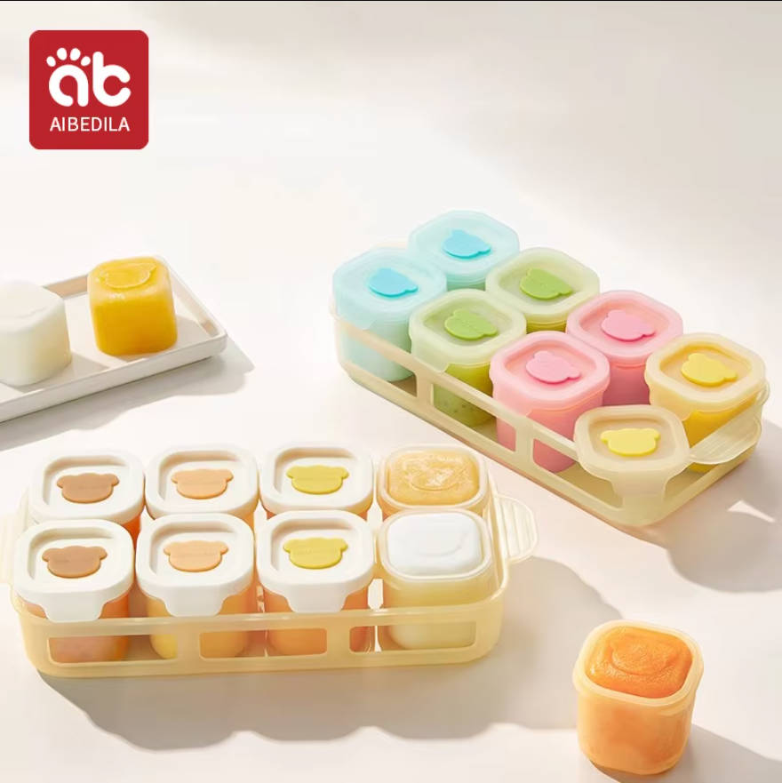 Freezer Tray Baby - AIBEDILA Bebek Silikon Gıda Dondurucu Tepsisi