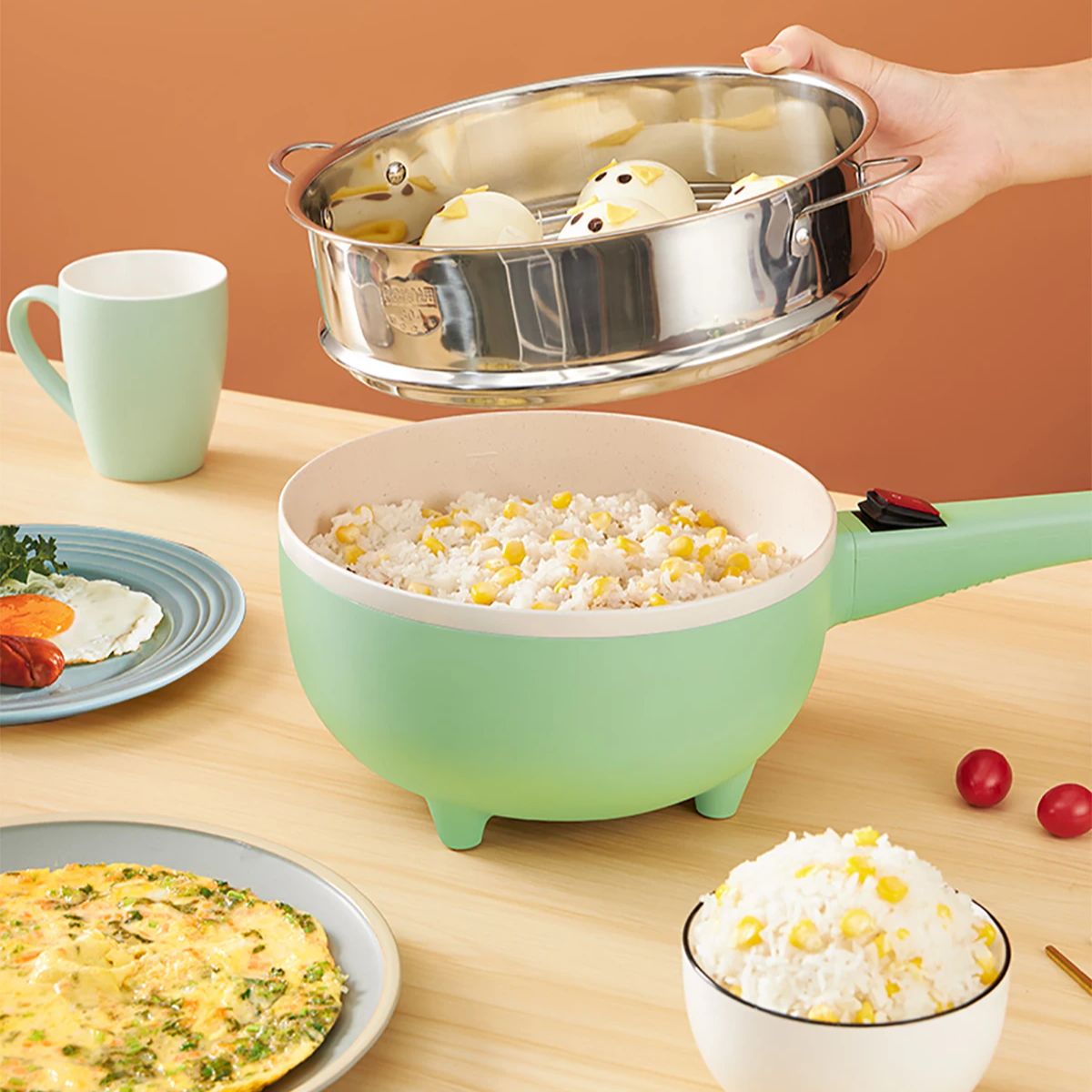 Baby Food Steamer - ARIER 24V 220V Çok Fonksiyonlu Elektrikli