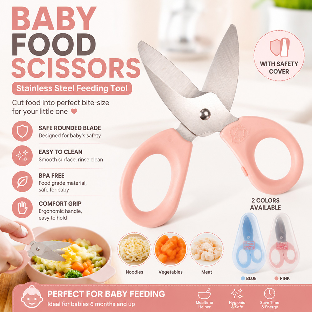 Baby Food Kids - Bebek Maması Makası Paslanmaz Çelik Bebek