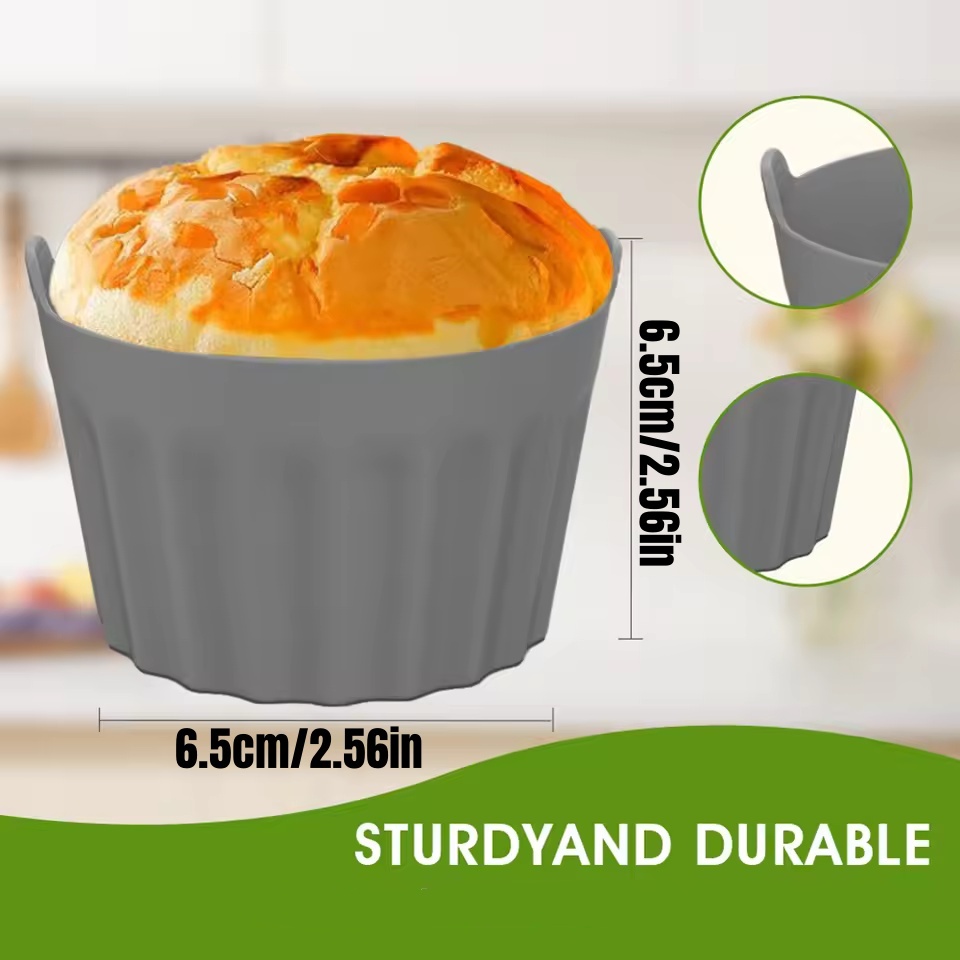 Baby Food Egg - 4 adet silikon hava fritözü pişirme