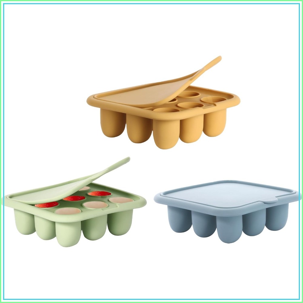 Freezer Tray Baby - Bebek Maması Dondurma Tepsisi, Silikon Emzikli