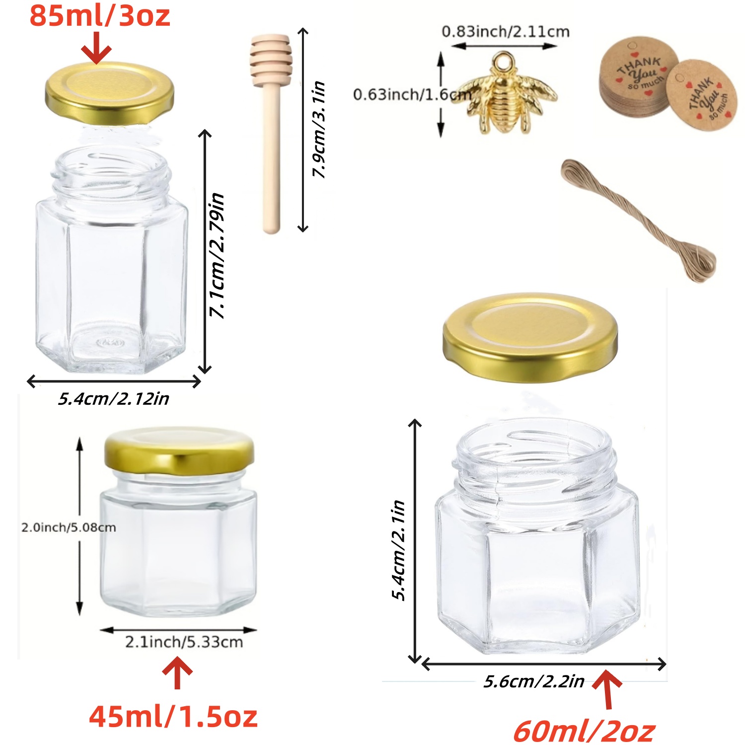 12/20/30/50/60 Adet-Mini Bal K - Baby Food Glass Jars incelemesi ve fiyatı