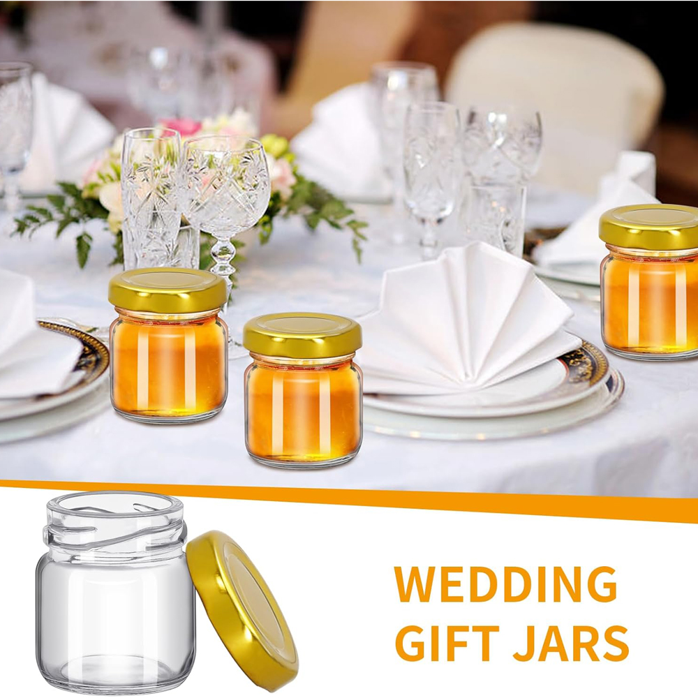 1.5 oz Yuvarlak Mini Şeffaf Ba - Baby Food Glass Jars incelemesi ve fiyatı