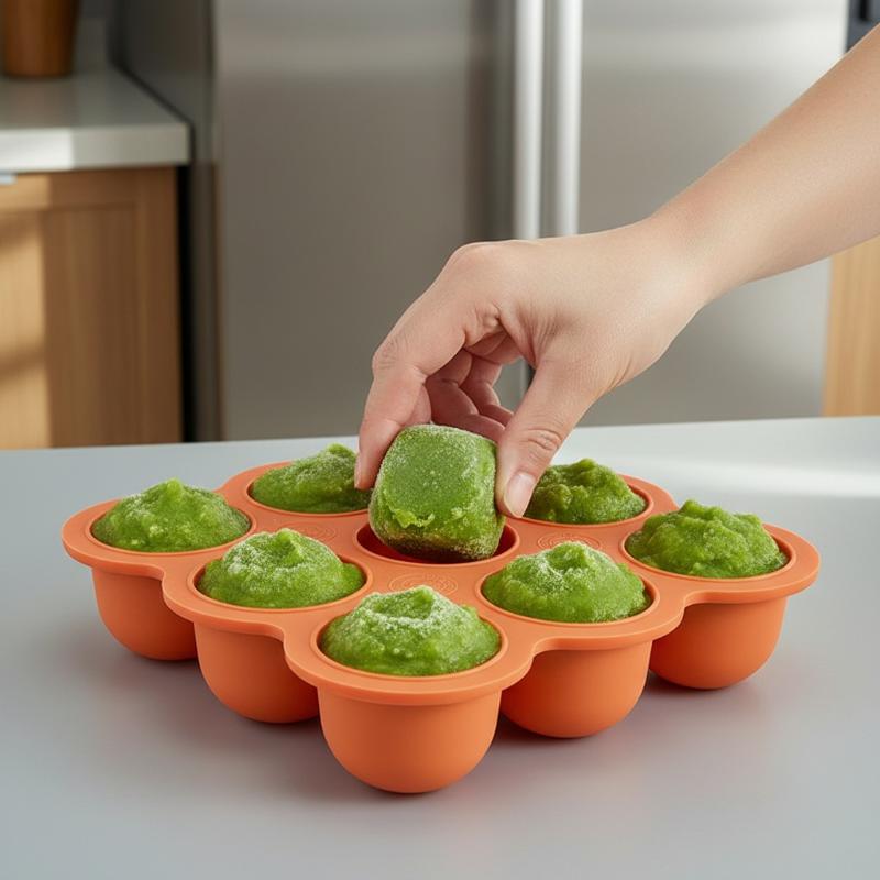 Bebek Maması Silikon Kap 9 Böl - Freezer Tray Baby incelemesi ve fiyatı