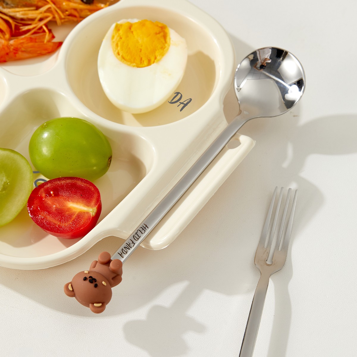 4 bölmeli sevimli çocuk yemek  - Freezer Tray Baby incelemesi ve fiyatı